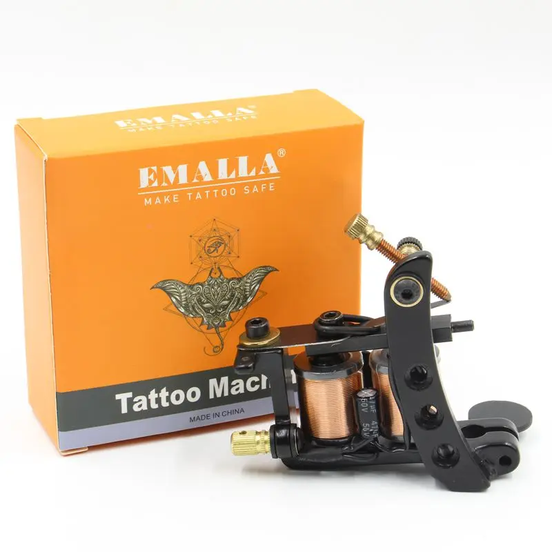 

PEPAX High Quality Handmade Coil Tattoo Machine 10 Wrap Coils Tattoo Machine Iron Tattoo Machine Gun Liner and Shader