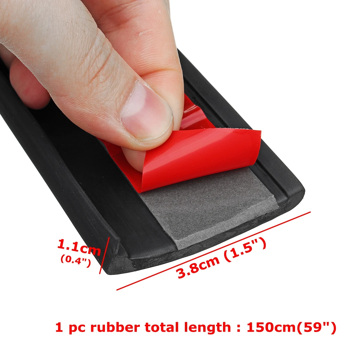 Универсальная пара 29 см защитная лента для переднего бампера + 1 5 м x 3 8 резиновая