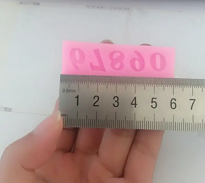 Силиконовая мини форма для помадки шоколада леденца 0 9 дюймов 10 чисел|3d cake