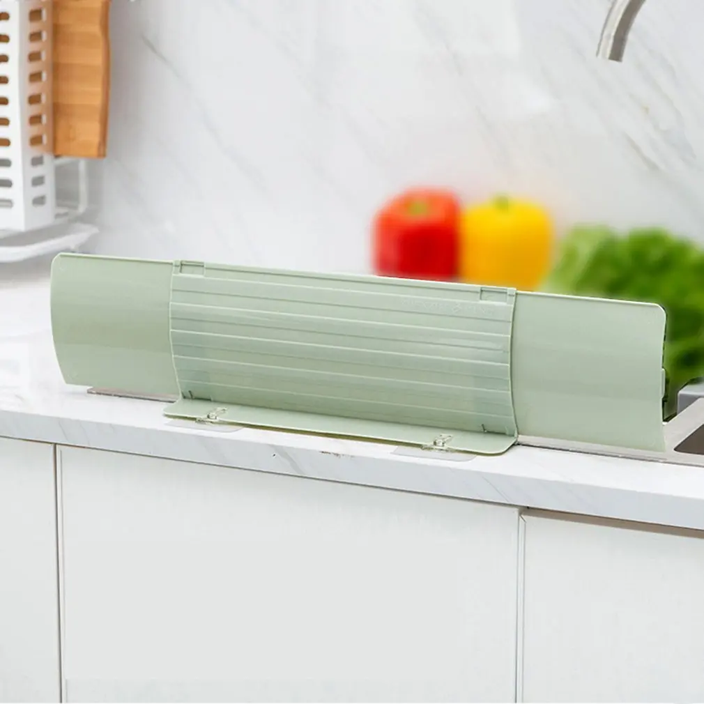 

Retractable Basin Sink Water Splash Guard Anti-splash Baffle Board Kitchen Bathroom Adhesive Sink Screen Splatter
