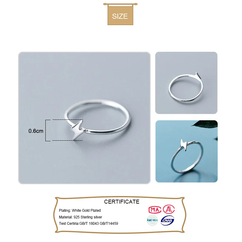 Trustdavis Настоящее 925 Стерлинговое Серебро минималистский Луна крест молния