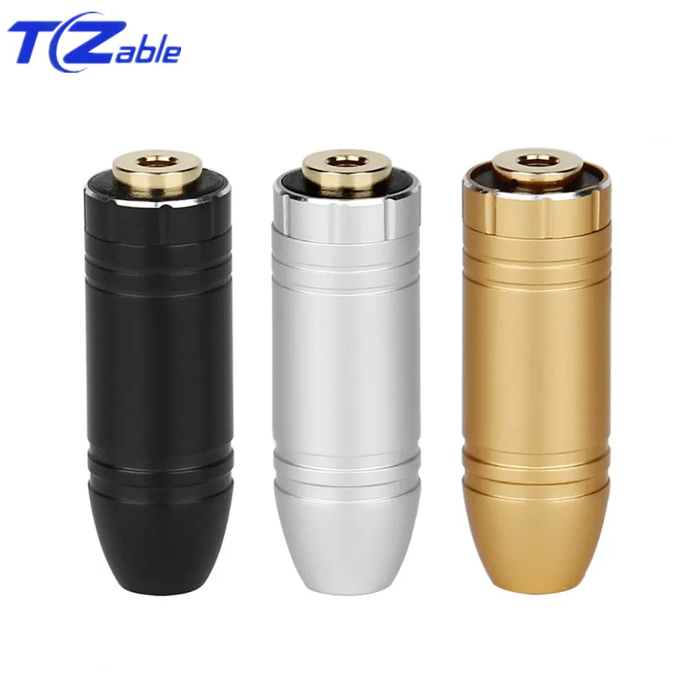 Женский 2 5 мм штекерь баланса 4-полюсный стерео Hi-Fi наушники Джек Припоя Аудио