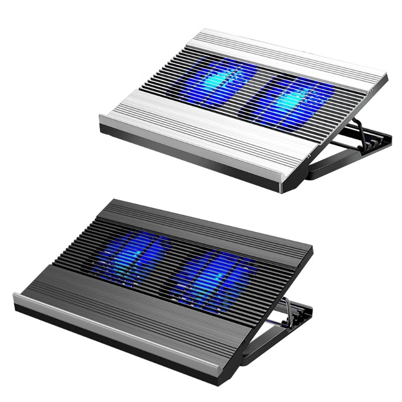 

Laptop Cooling Pad, Laptop Cooler Stand with 2 Quiet Cooling Fans , Cooling Pad for Laptop 15.6 14 13 Inch, Dual USB 2.0