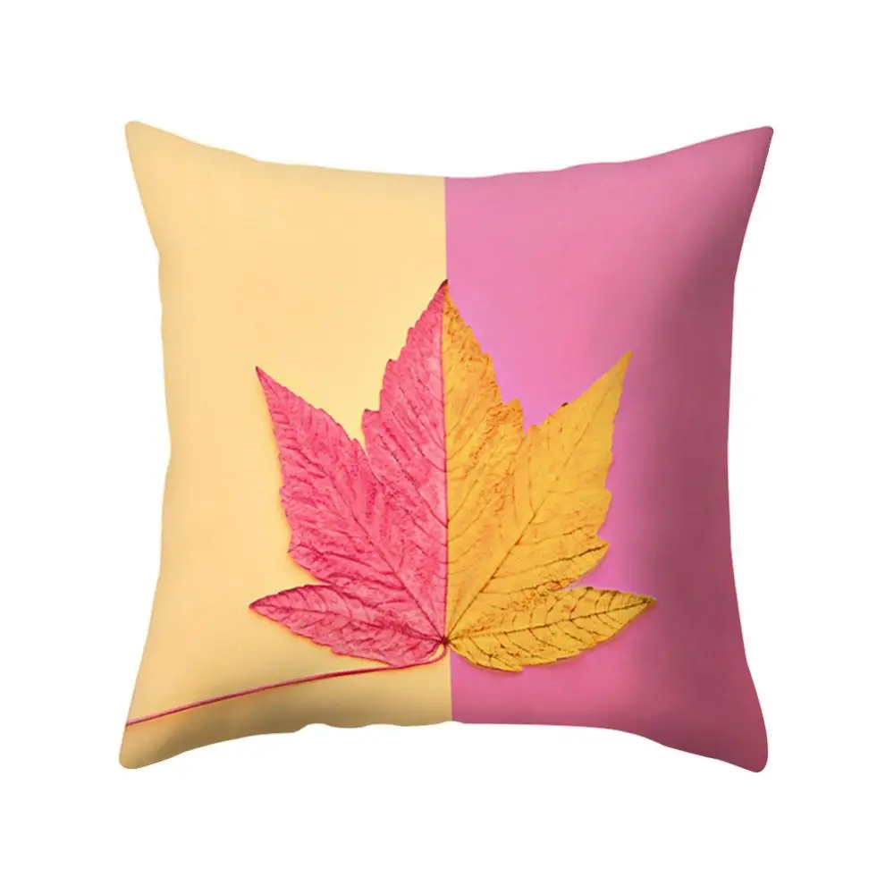 

Hot Sales Lovely Maple Leaves Print Throw Pillow Case Cushion Cover Home Car Sofa Decor