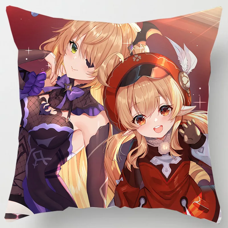 Новая подушка без вставки квадратная Genshin ударная игра фанаты аниме милая