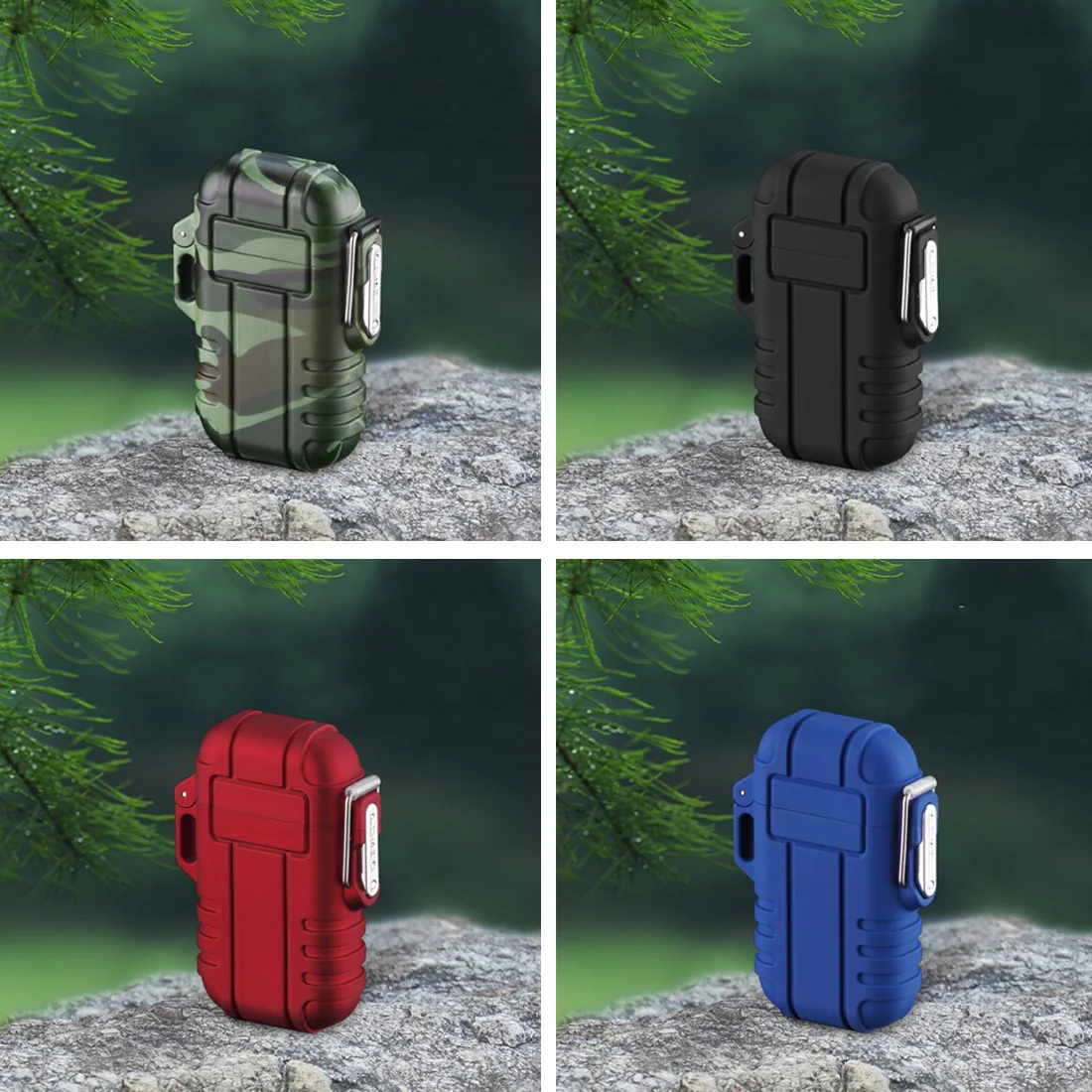 

ABS Sealed Waterproof Lighter Inflatable Butane Lighter Windproof Blue Flame Lighter Smoking Accessories