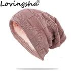 Шапка LOVINGSHA шерстяная, мужская, зимняя, теплая, унисекс, HT138