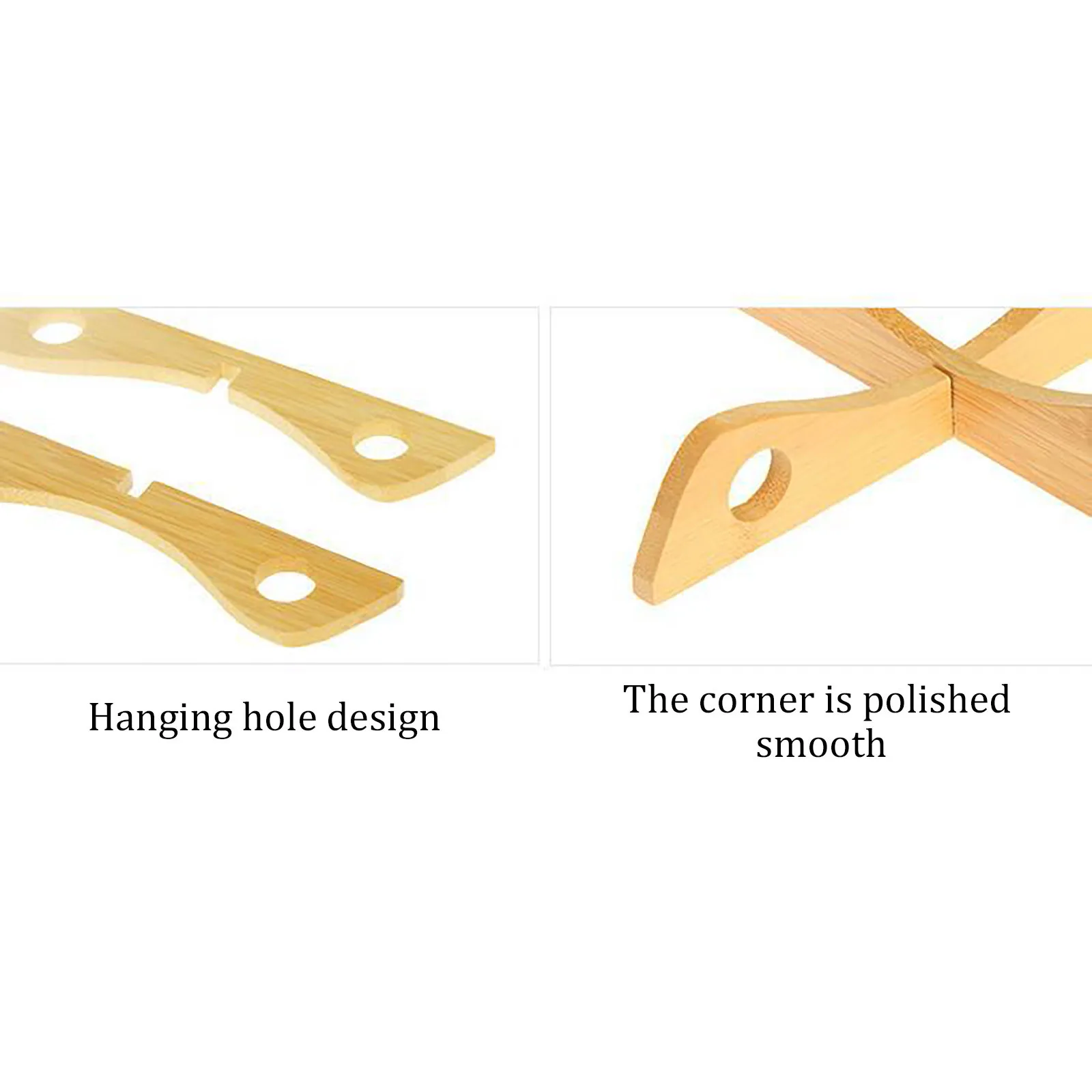 

Creative bamboo insulation pad Pad Casserole Rack Bowl Pad Pot Pad Bamboo Hanging Detachable Tableware Pad Non-Slip Placemat