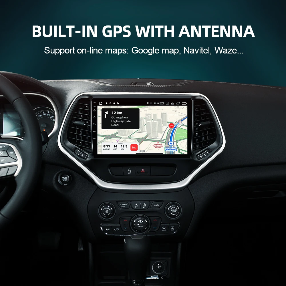 Автомагнитола ISUDAR V57S на Android для Jeep Cherokee 5 KL 2014 2018 автомобильный мультимедийный