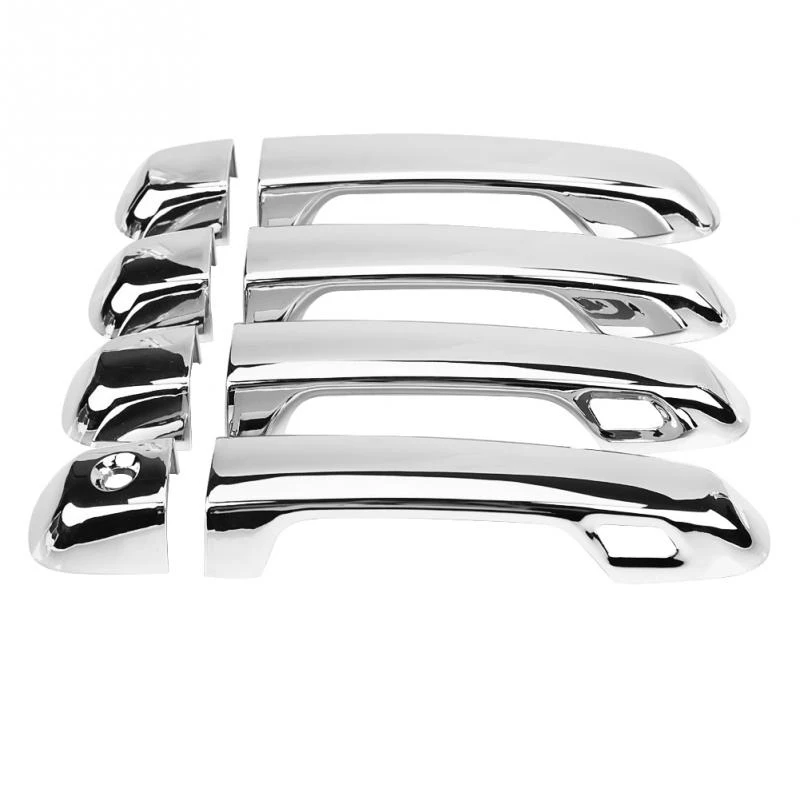 8 Pcs Silver Chrome Car Chromium Electroplating Door Handle Cover Trim for Toyota Land Cruiser Prado 2010-2018 Styling | Автомобили и