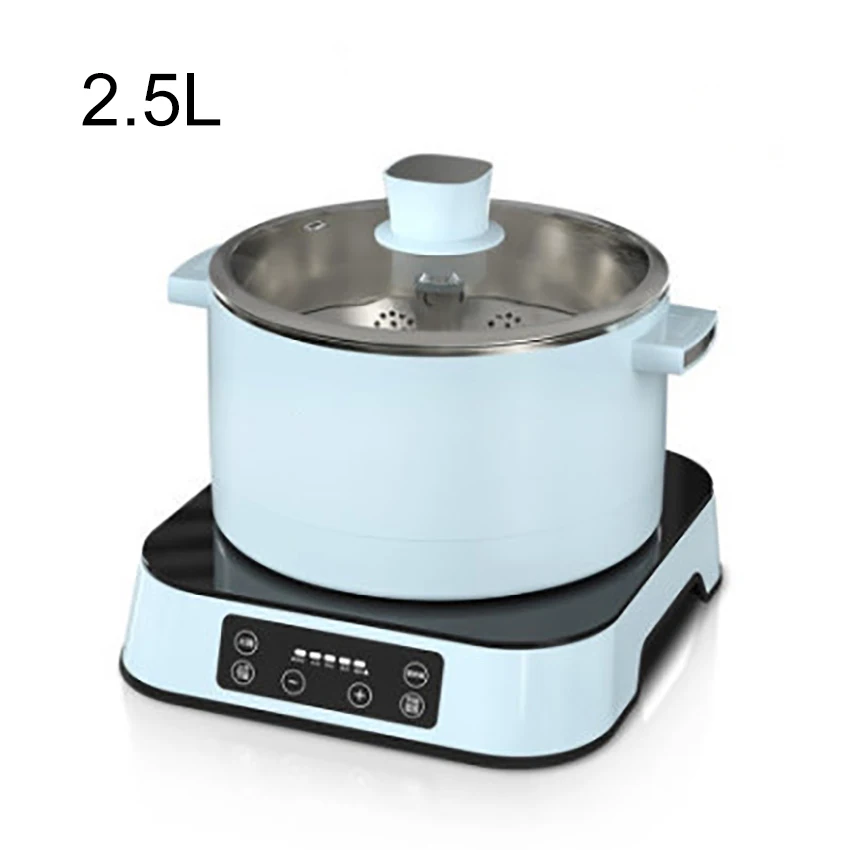 

2.5L Multifunction Cooker Lifting Electric Hot Pot Cooker Intelligent Food Grade Steamer Noodles Soup Pot Boiler 1500W 220V/110V