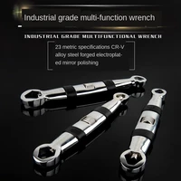 23 in 1 multifunctional socket adjustable wrench for 4 19mm multifunctional large opening adjustable universal wrench adjustable