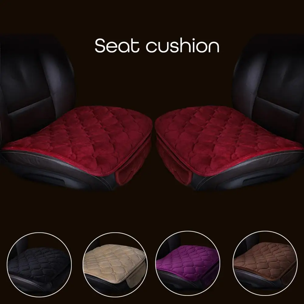 Чехлы для автомобильных сидений бархатные подушки зимние теплые Универсальные