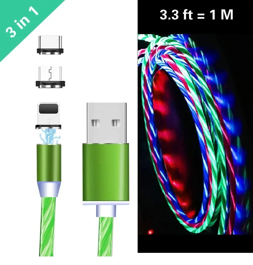 3 в 1 USB кабель для зарядки iPhone 8 Plus XR XS 11 Pro MAX Samsung S10|Кабели мобильных телефонов| |