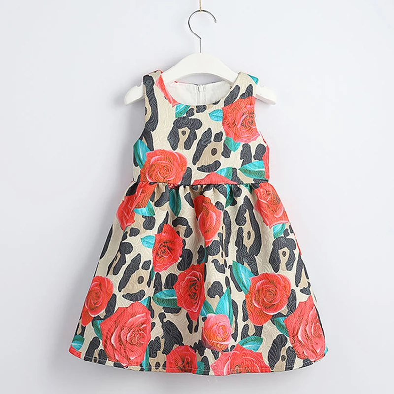 Beenira Girls Clothes 2021 New European And American Style Children Sleeveless Colorful Stripes Dress Design Kids Dresses | Детская