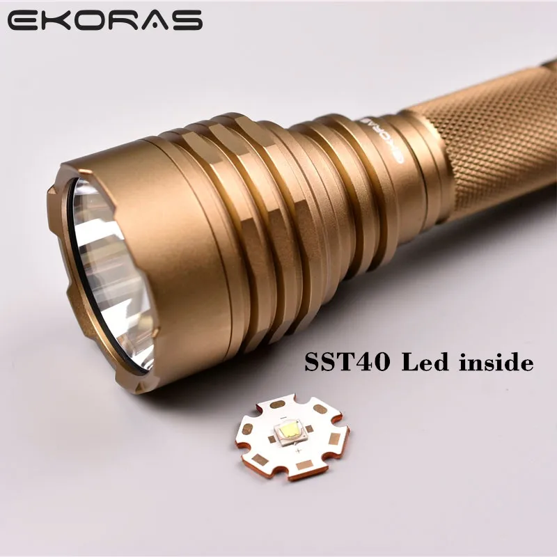 Ekoras S9s SST40 1200 люмен 6500K 18650 фонарь рабочий светильник Водонепроницаемый открытый
