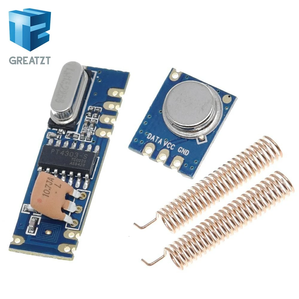 GREATZT 1 комплект 433 МГц 100 метров Беспроводной модуль спросить передатчик STX882 + ASK