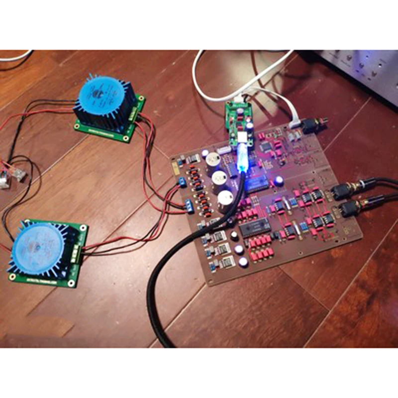 TDA1541 DAC decoder board semi-finished products without SAA7220 TDA1541chip USB optical fiber Bluetooth expansion interface | Электроника
