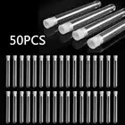 Прозрачные лабораторные прозрачные пластиковые пробирки, флаконы с крышками, школьные лабораторные принадлежности 12x100 мм, свадебные сувениры, 50 шт.