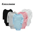 Детское боди Keescewow, хлопковый комбинезон с длинным рукавом для новорожденных 0-24 мес.
