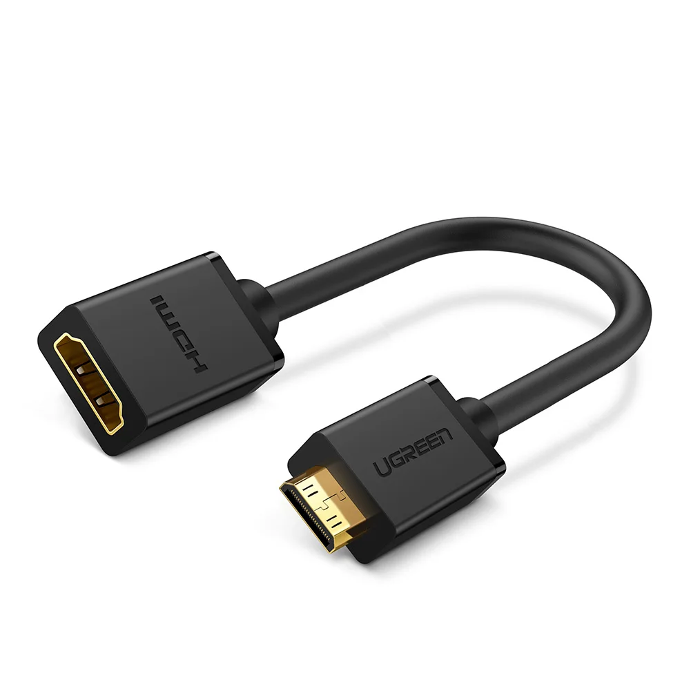 Ugreen микро-hdmi тип мужчин и hdmi женщина адаптер кабель м / ж конвертер конвертер для планшет пк мобильный телефон 1080 P