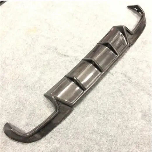 Rear Diffuser Карбоновый Finber передний задний бампер диффузор для губ с выхлопными наконечниками боковая юбка спойлер для Benz W212 E260 E300 E400 E63 AMG - Цвет: Rear Diffuser