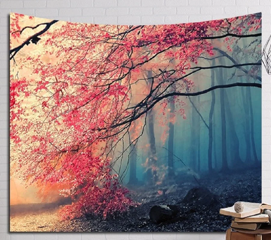 CAMMITEVER фантастическая ночь звездное одеяло облако пещера Лес Дерево снег горы