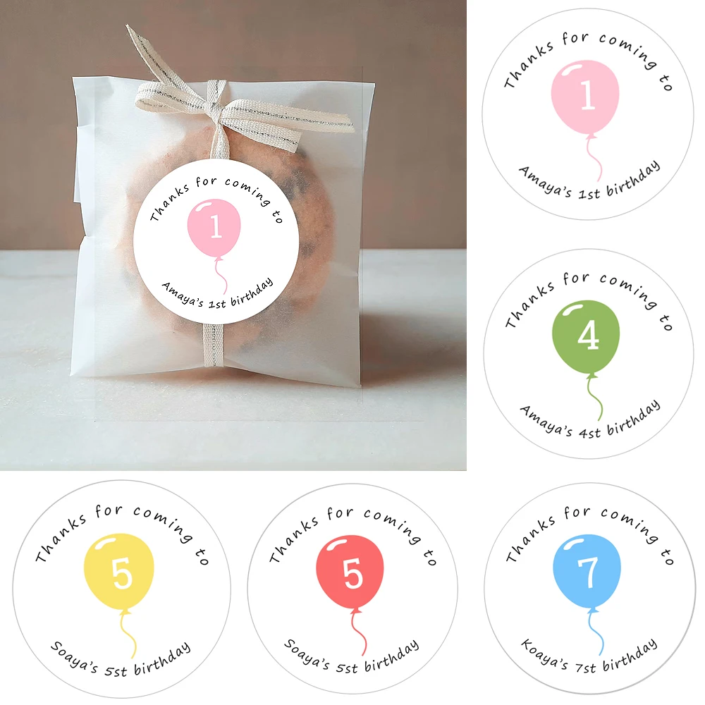 

Baby Shower Stickers Thank You For Coming To My Party Stickers Custom Birthday Stickers Personalized Customize Name Text Lables