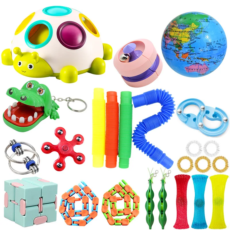 6 Type Fidget Toys Anti Stress Set Relief Balls Squeeze Adults Children Sensory Antistress Game Gift | Игрушки и хобби
