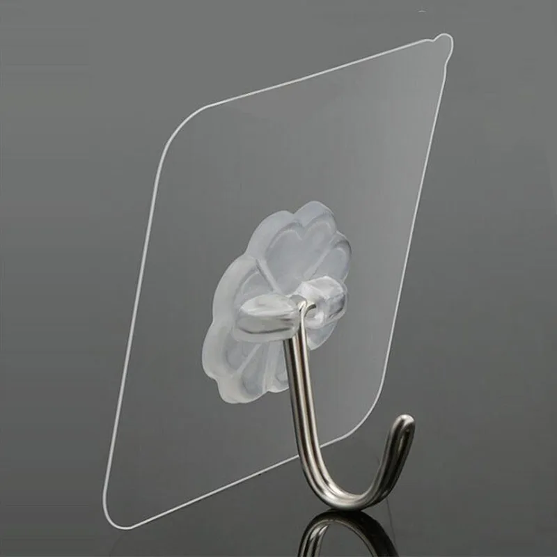 1 шт. крепкий прозрачный присоска настенный крючок кухонный держатель аксессуары