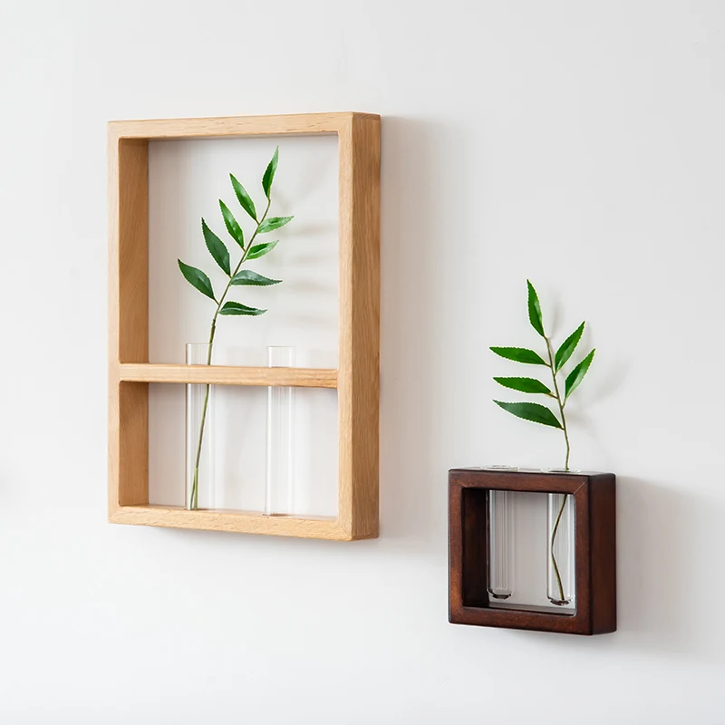 Декоративная картина в рамке для растений гидропоники японском стиле с простыми