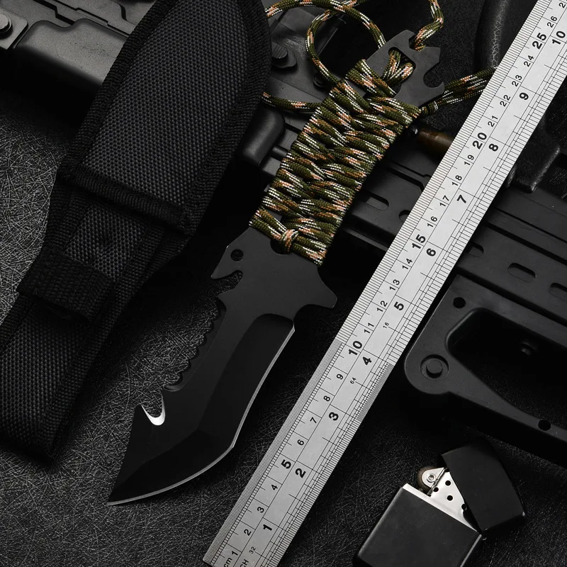 

Outdoor High Hardness Knife Self-defense Mini Multi-function Small Straight Knife Tactical Knife Survival Tool Straight Knife