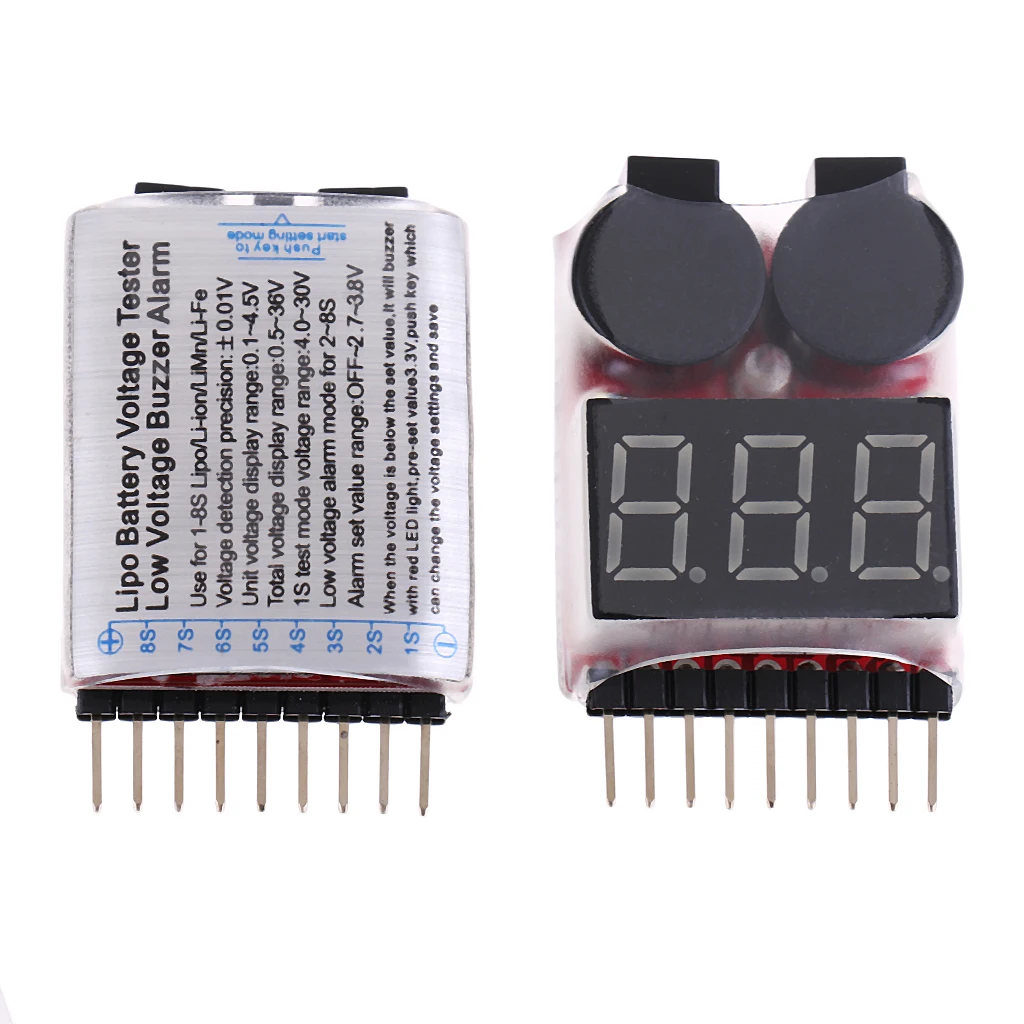 

RC Lipo батарея низкого напряжения 1-8S Звуковой сигнал контрольный светодиодный индикатор