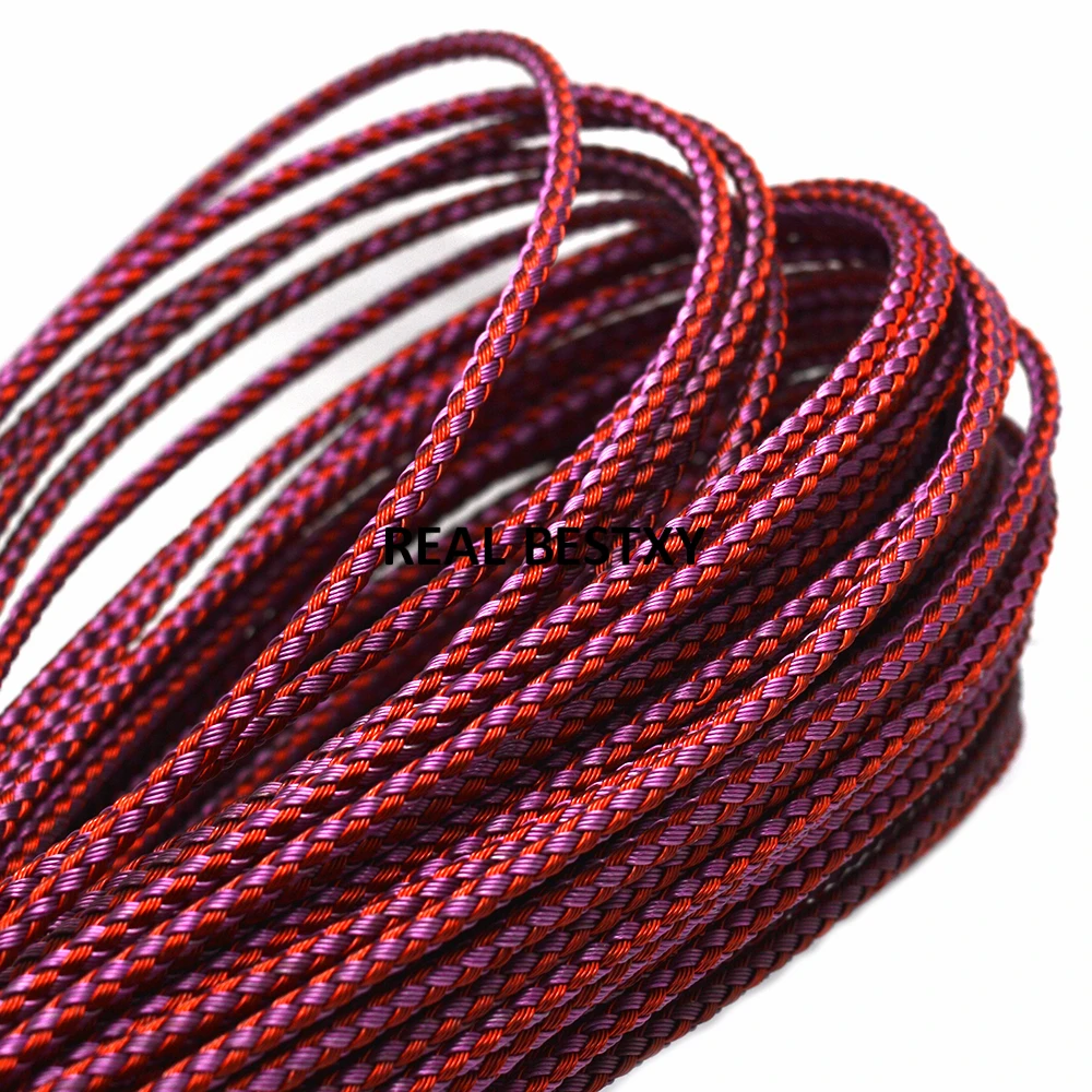 5 м/лот приблизительно 3 мм плетеные шнуры из нержавеющей стали для изготовления