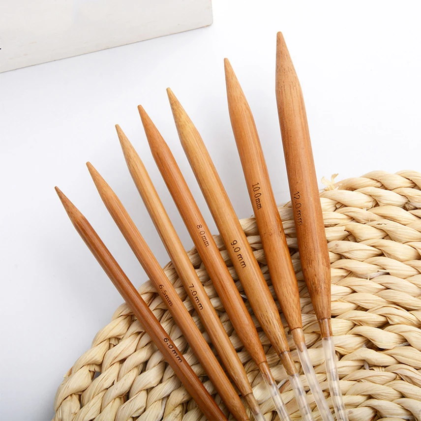 

DIY Knitting Weaving Pins Bamboo Circular Needles Threads Knitting Tube Crochet Hooks Needlework Tool 80/120cm 2.0mm-10.0mm