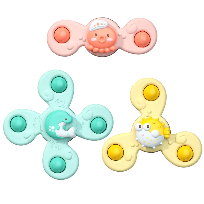 

Dining table sucker turn around music baby and young children wholesale bath toys children cartoon decompression fingertip gyro