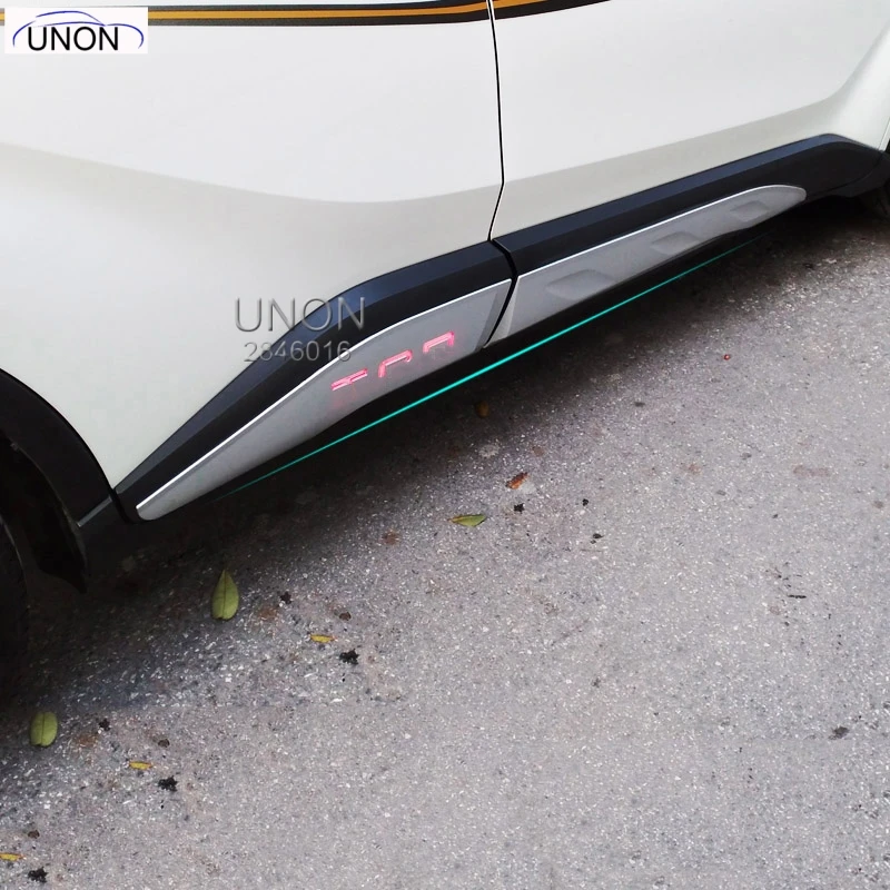 Красный корпус автомобиля ABS ниже боковой молдинг полоса декоративная крышка