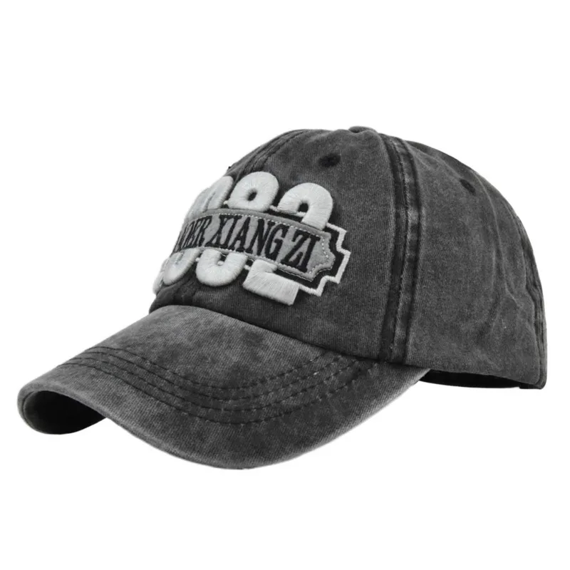 

New Digital Embroidered Baseball Cap Men And Women Street Hip-hop Cap Washed Old Duck Tongue Cap Youth Hat Casual