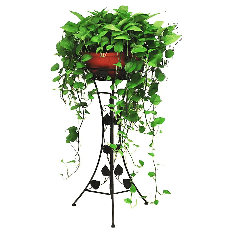 

Metal Flower Stand Floor Flower Pot Shelf Indoor Balcony Living Room Hanging Orchid Plant Shelf Rack