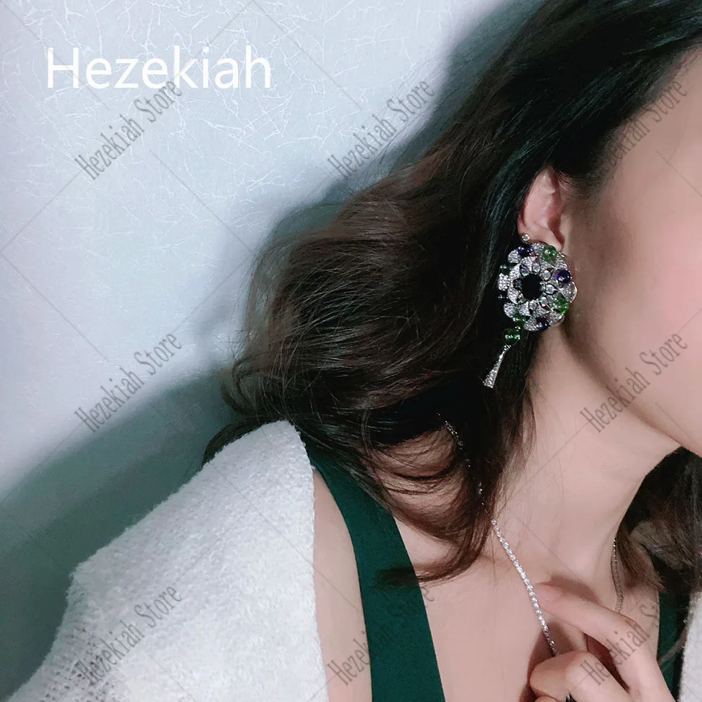 Роскошные женские серьги Hezekiah свадебные высокого класса с цветами знаменитостей