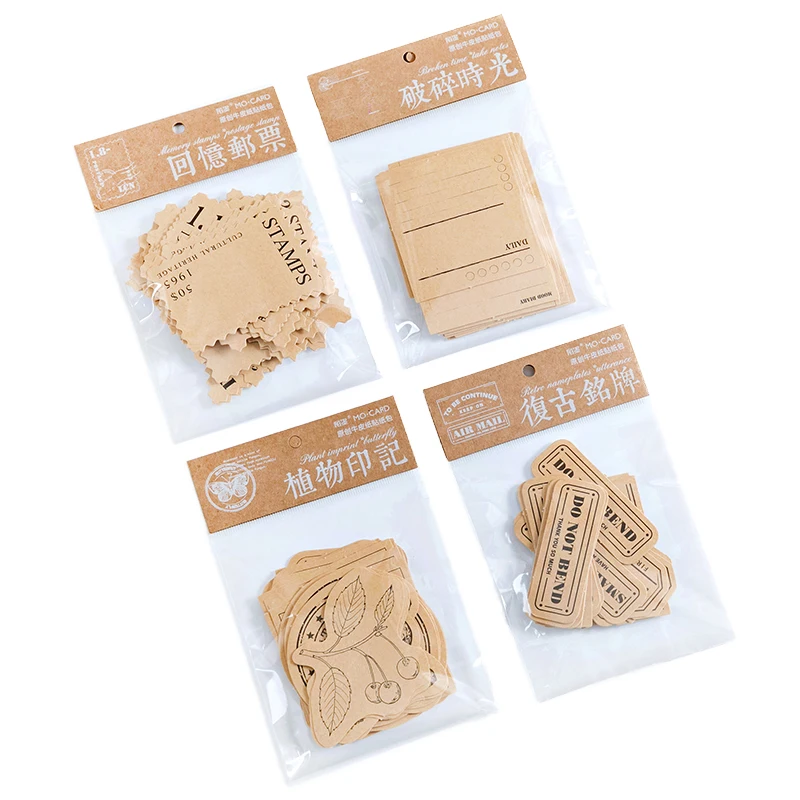 

8packs/LOT back to 1988 series creative message paper material kraft paper memo pad