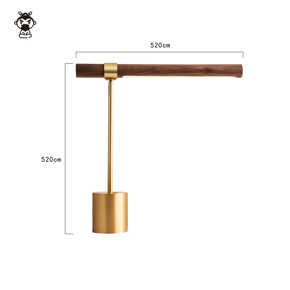 Walunt Wood Rotation LED Table Lamp Fixture Nordic Contemporary Luxury Minimalist Style Reading Desk Lighting Study Room Office | Освещение