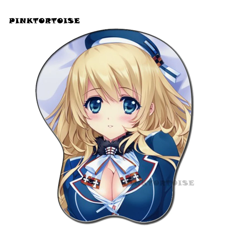 PINKTORTOISE anime Kantai Collection carton Silicon  3D chest Mouse  Pad Ergonomic Mouse Pad Gaming MousePad playmat
