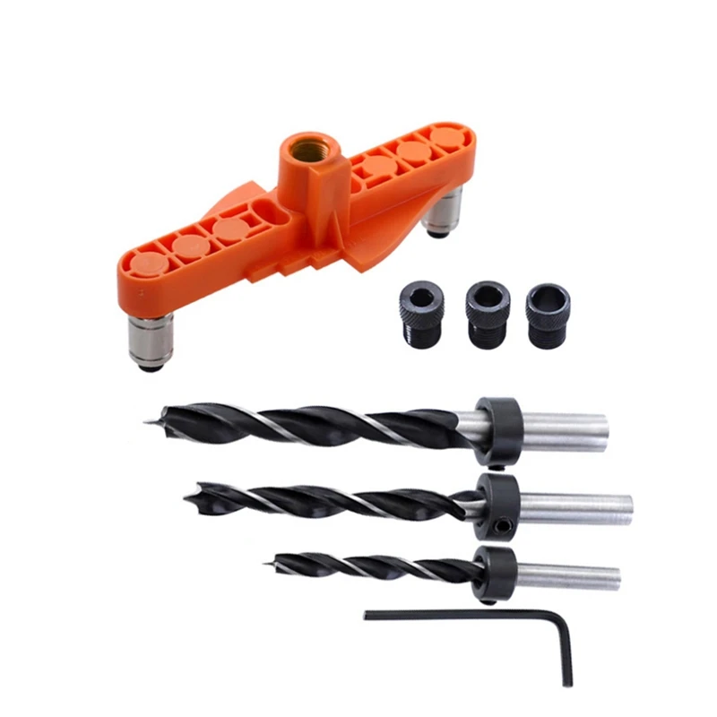 

Dowel Jig with Center Scriber Line,Self Centering Dowel Jig Kit for Working Drilling and Marking