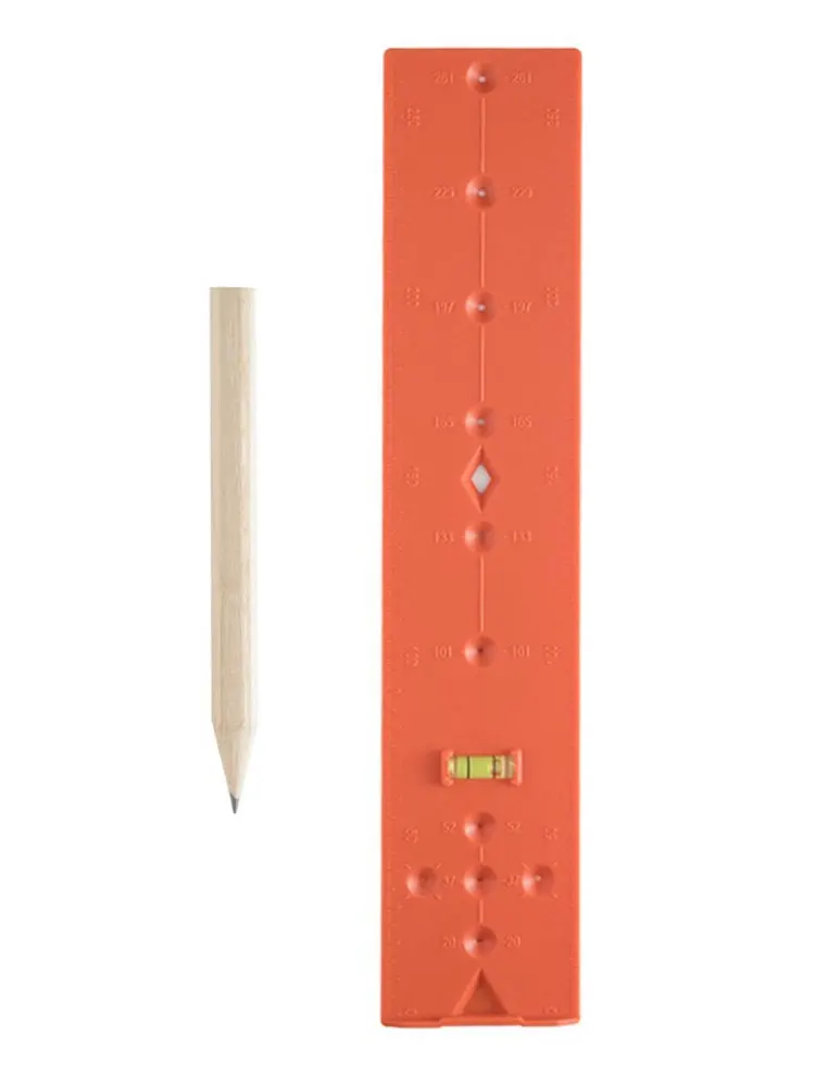 

Woodworking Punching Locator Portable Hinge Base Drawer Ruler With Pencil Carpenter Tools For A Base And A Linked Plate Position