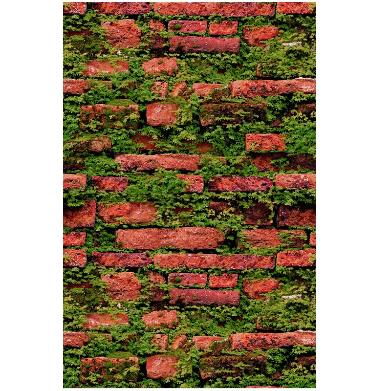 

3D Cool Imitation "Brick Pattern Stereo Wallpaper Vintage Stone Brick Nostalgic Wallpaper Barber Shop Clothing Store Background