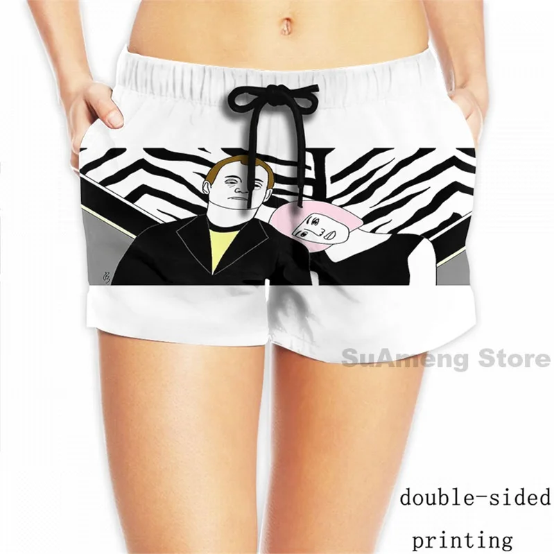 Майка с забавным принтом для мужчин и женщин мужские пляжные шорты переводным