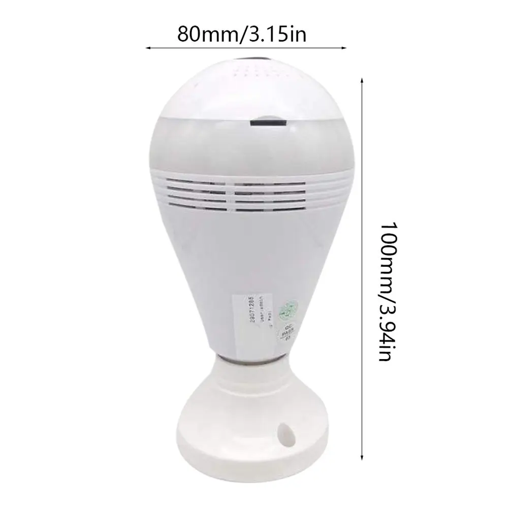 

Panoramic bulb monitor camera HD 960P Wifi LED bulb Night Vision Motion Detector Phone remote camera 1 Piece