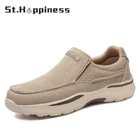 2021 new mens canvas casual shoes slip on clunky sneaker for men fashion thick soled dad shoes platform sneakers big size 48