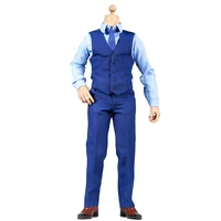 zctoys 16 scale male clothes gentleman model accessory blue suit vest shirt pants tie shoes realistic toy for 12 figure action